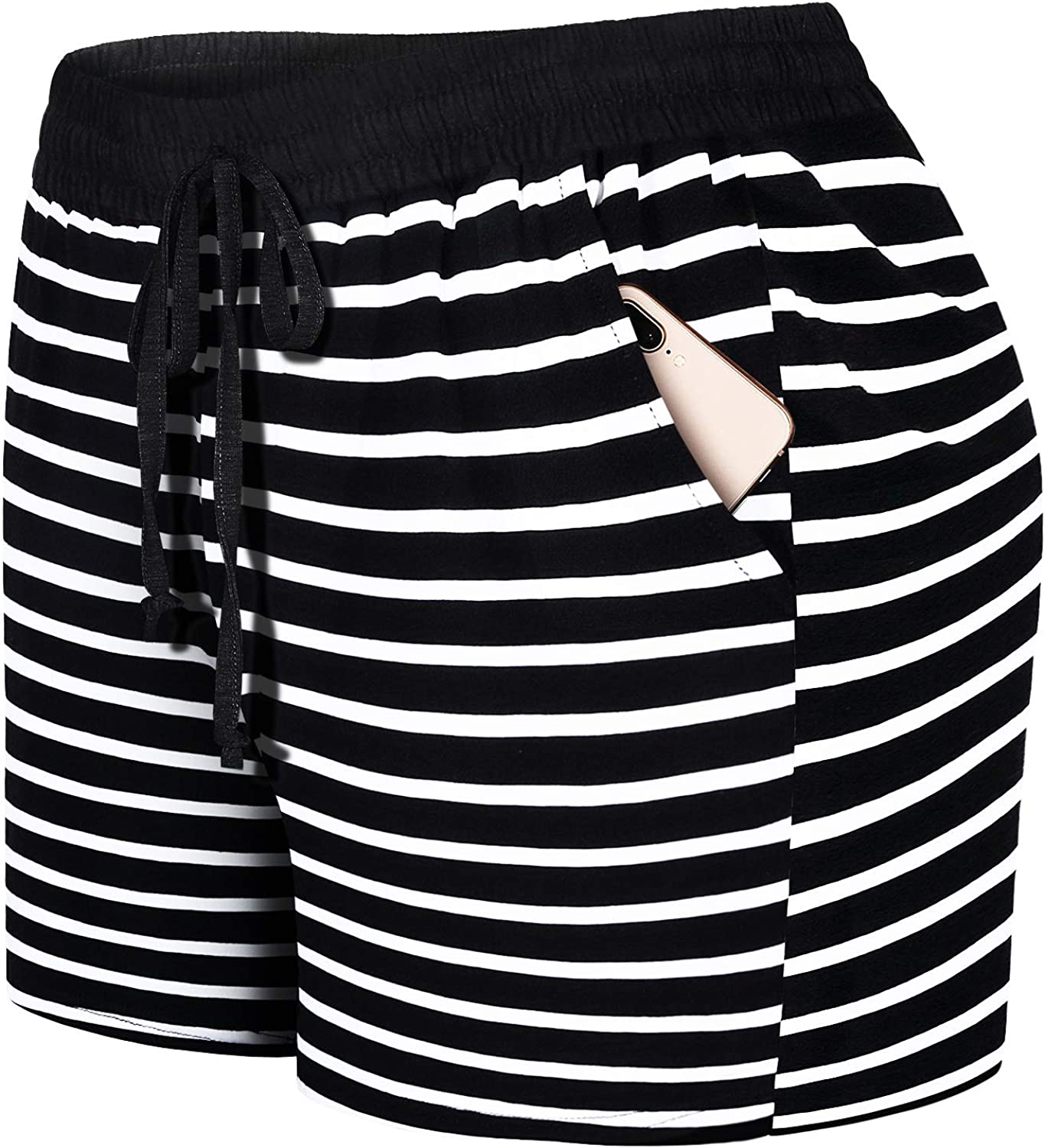 230816061612709_1 Blevonh Elastic Waist Soft Lounge Shorts Casual Pajama Shorts with Pockets - Image 1